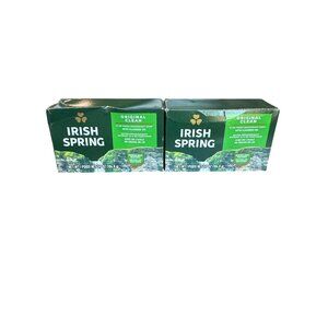 Irish Spring 2 Original Clean Deodorant Soap Bars Fresh Flaxseed